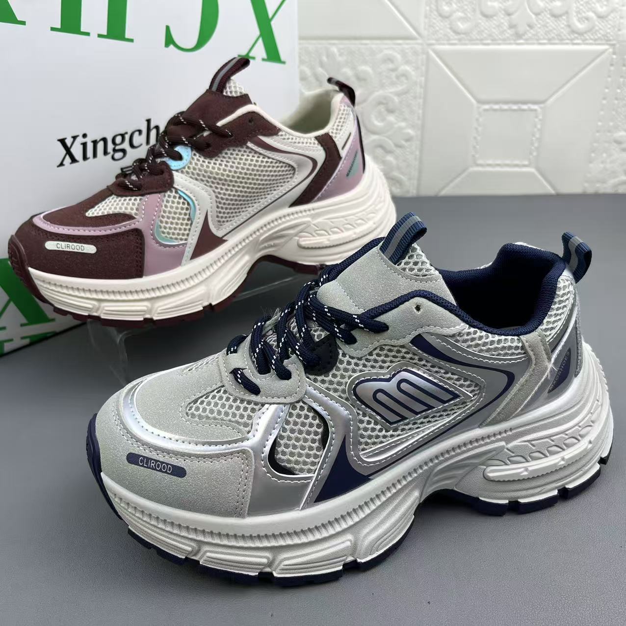 高品质时尚休闲真皮女鞋运动单鞋