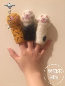 现货日本多格漫cattyman趣味羊毛毡逗猫 猫咪套装玩具