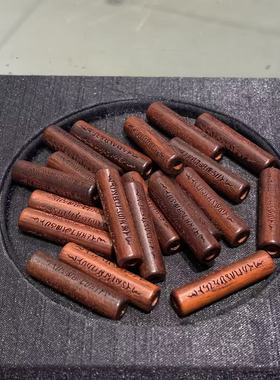 血檀木直管五条经 diy佛珠配件手工编绳项链手串文玩 TY654