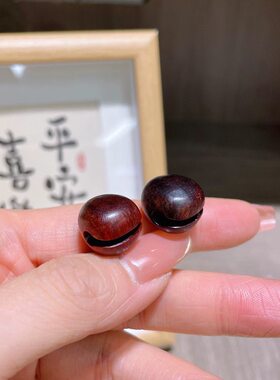 紫檀木鱼吊坠 配件diy手工制作文玩佛珠手串提溜木制配饰 TY2680