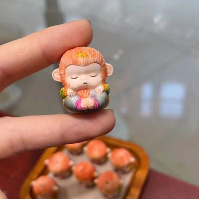 鹿角悟空通孔配件 猴子DIY文玩佛珠手串项链 TY2005