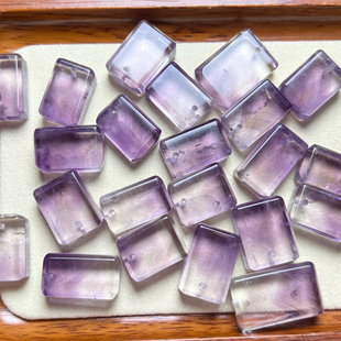 ZW927 diy手串项链 天然紫水晶无事牌雕刻件吊坠孔 规格13～20mm