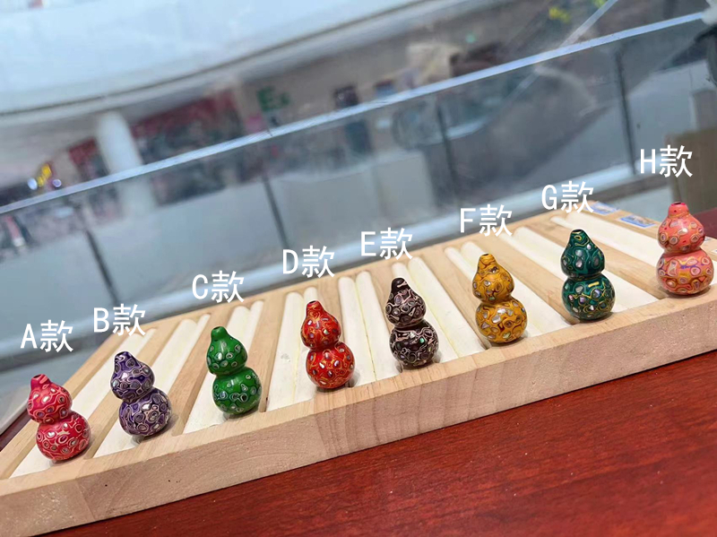 满螺钿大漆珠葫芦 世界非遗 通孔配件 DIY手串项链 TY1503