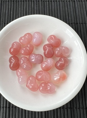 盐源玛瑙屁桃 约14.5*9.9mm diy手串项链 ZW809