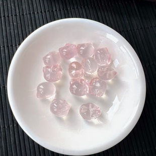 ZW795 diy手串项链 天然莫桑比克Kitty猫吊坠孔 小滴溜万能扣