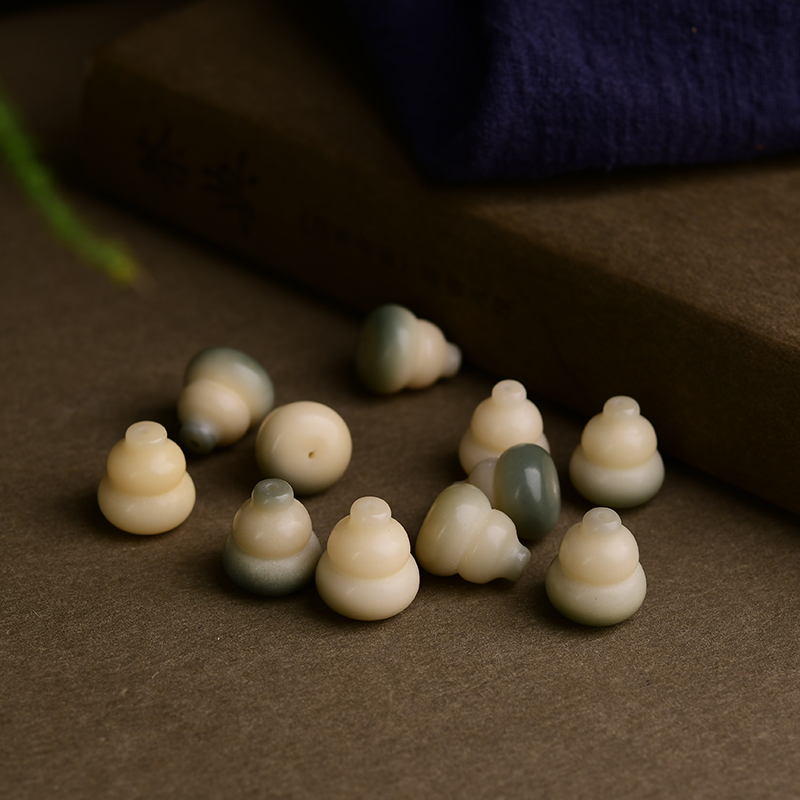 飘绿菩提根葫芦通孔配件