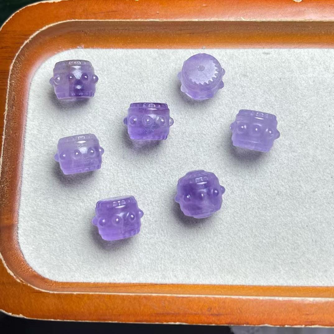 天然南红玛瑙大孔雕刻项链