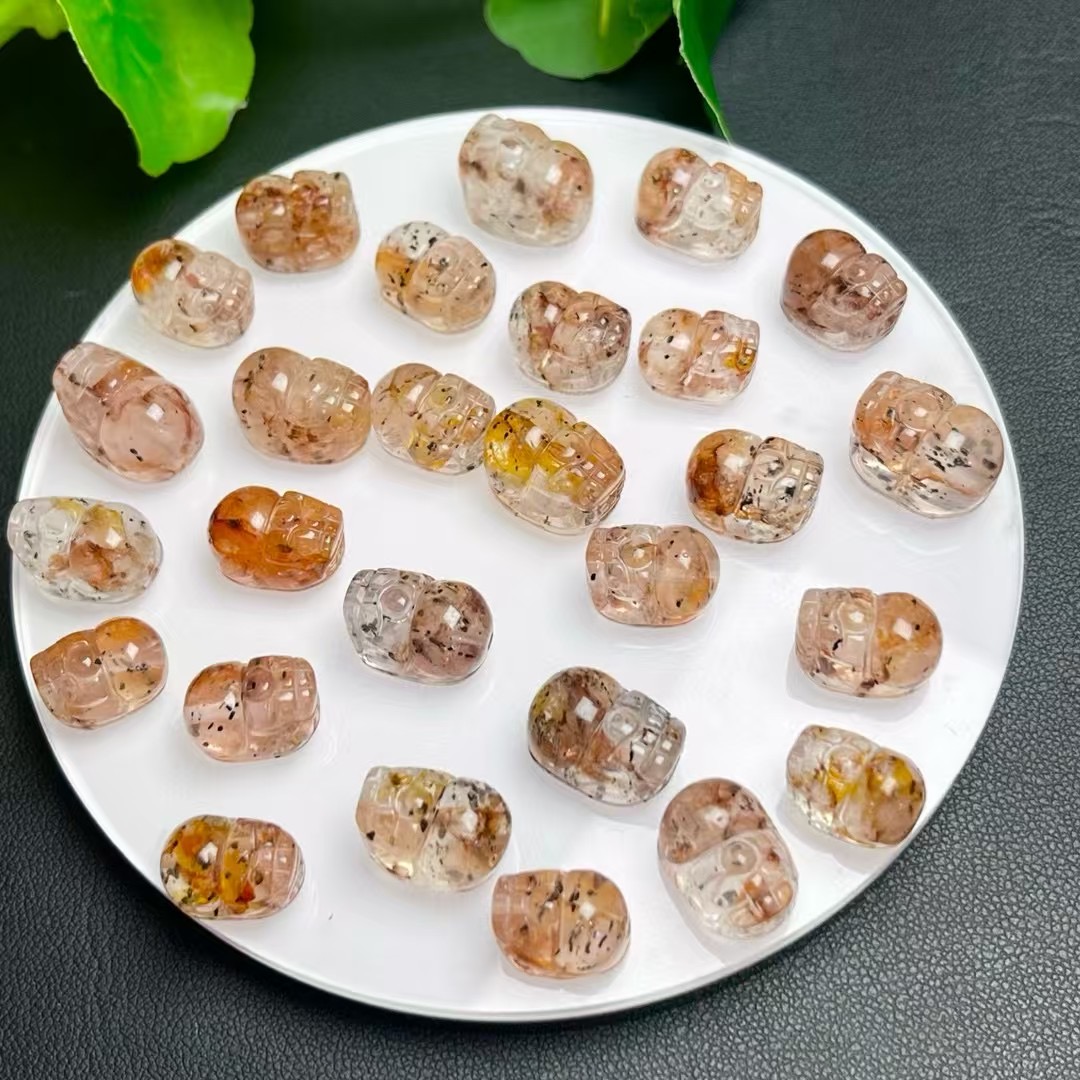 天然黑金超貔貅通孔配件 规格12～14mm diy手工手串项链 ZW724