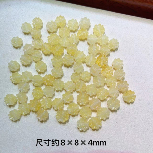 天然蜜蜡向日葵通孔配件 LH182 DIY手串项链