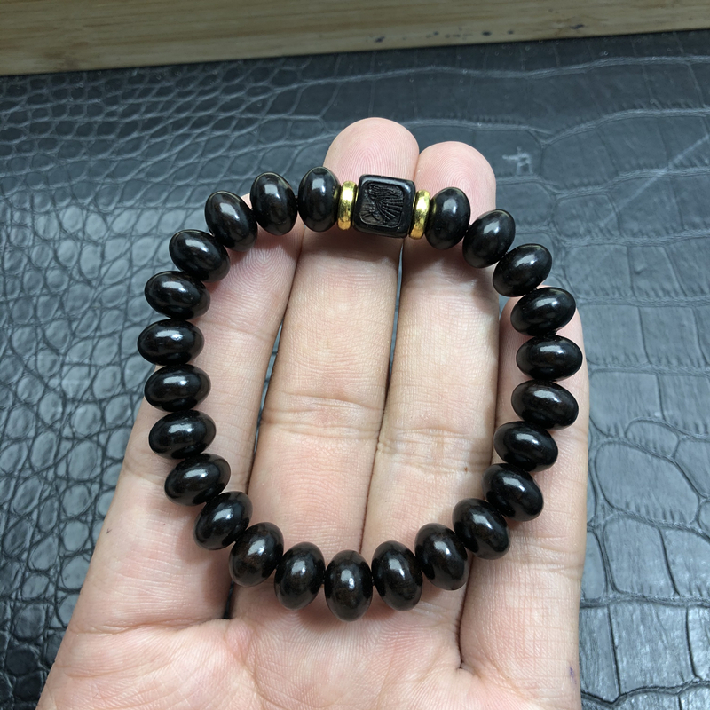紫光檀盘珠单圈手链搭配方糖配件 10mm 包邮