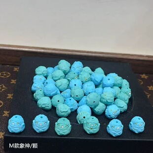 菱镁矿象神 diy配件手工编绳项链手串文玩佛珠配饰 TY2670