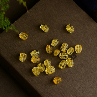 天然蜜蜡金珀貔貅通孔配件 LH170 DIY手工串珠文玩手串项链