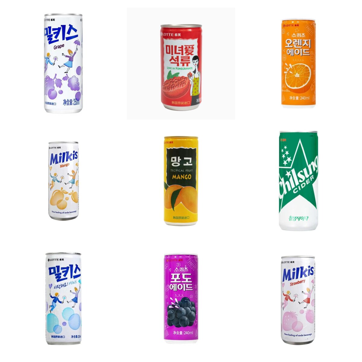 【自助餐饮料】韩国进口LOTT碳酸饮料