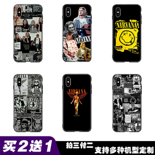Nirvana乐队摇滚涅槃柯本手机壳适用苹果14p华为oppo荣耀vivo小米