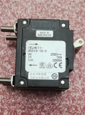 AIRPAX埃伯斯LELHK11-35319-16-V 250VAC16A油阻尼设备液磁断路器