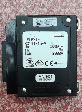 AIRPAX艾伯斯LELBX1-33111-15-V 250V15A油阻尼设备液磁断路器