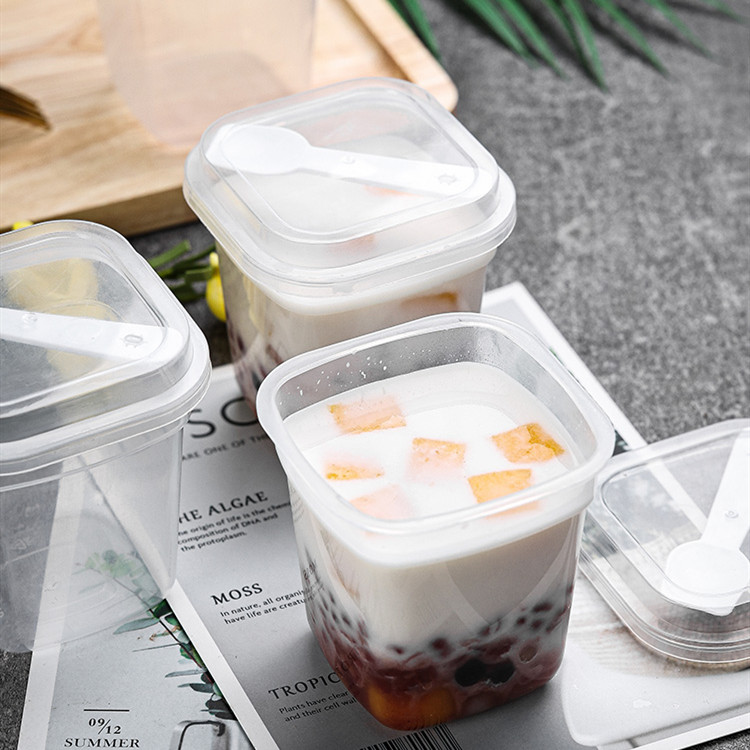 食品级耐高温含盖子100只布丁杯图片