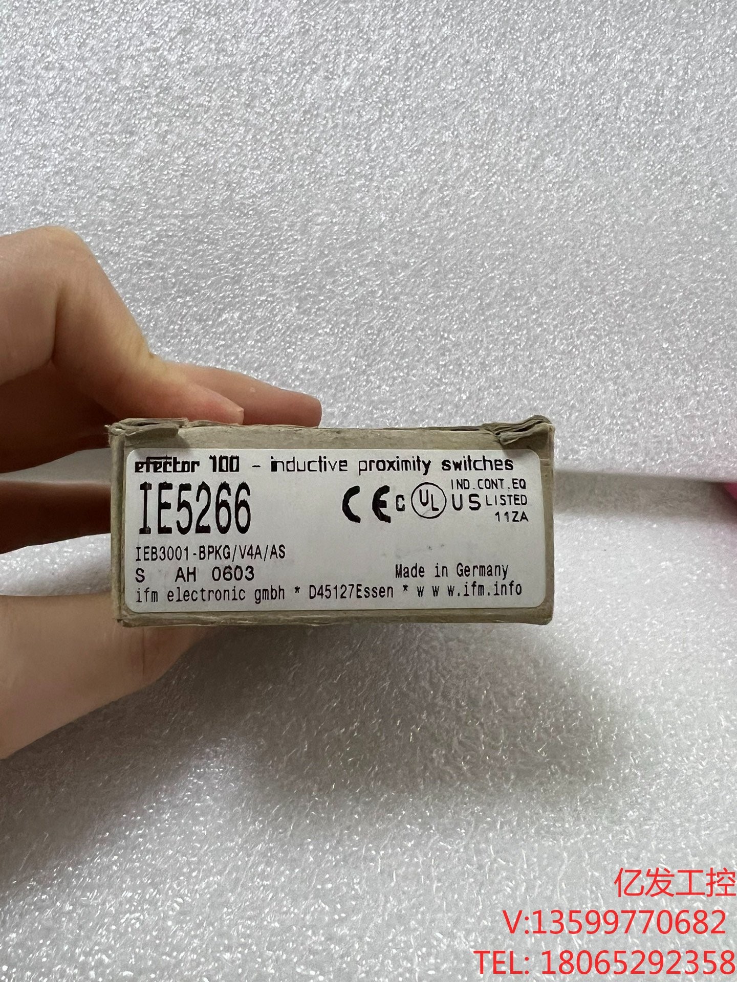 ifm易福门IE5266全新IEB3001-BPKG/V4A议价产品-封面