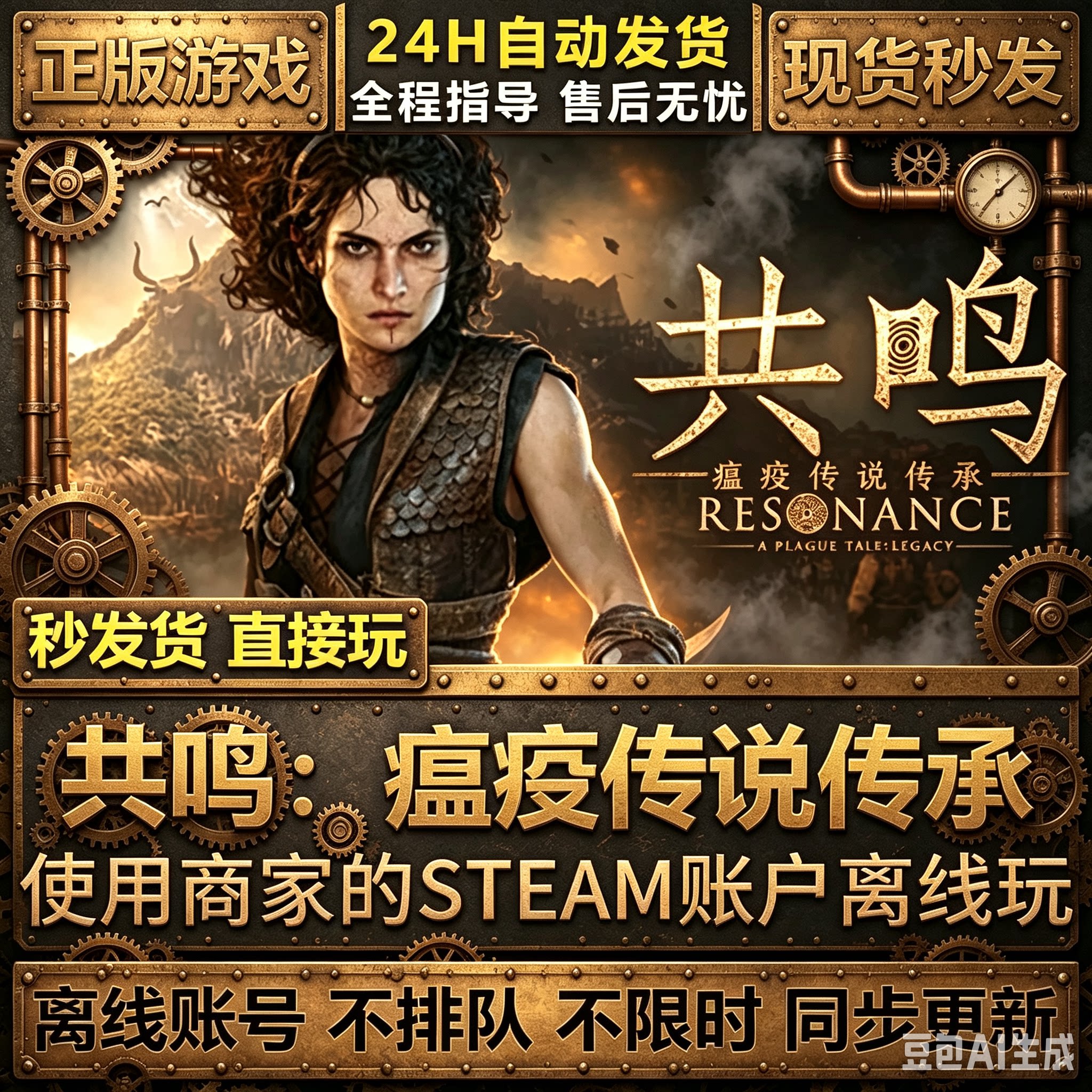 共鸣瘟疫传说传承 pc正版Steam离线 全DLC 电脑单机游戏 激活入库