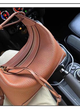 MYTASTE风筝系列饭盒包小号小众腋下法棍包时尚潮流真皮斜挎包女