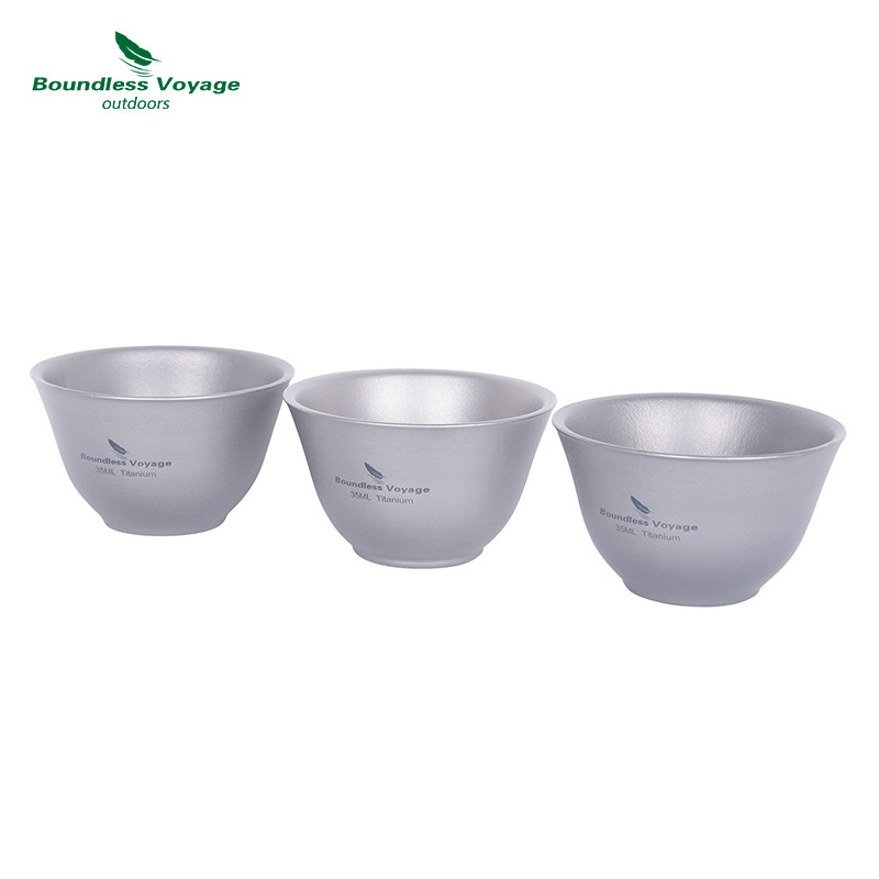 必唯茶杯纯钛双层酒杯