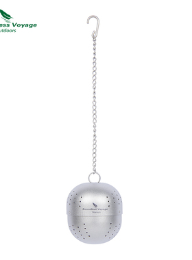 必唯纯钛茶滤球茶叶香料过滤网便携超轻泡茶厨房配件Ti3207D