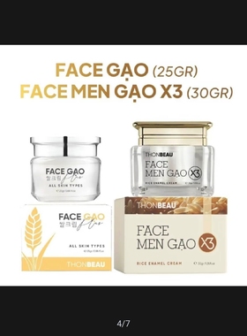 Combo kem  face gao ngay dem