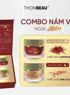 越南面霜Combo kem nam vip ngay dem tri nam duong trang