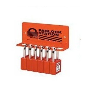 促销精品MasterLock 玛斯特锁重型挂板架上锁挂牌 安全锁具 S1506