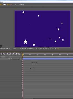 AE小动画003星星出现动画10秒aep格式