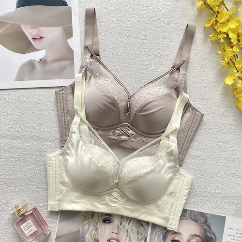 古妃小胸聚拢中厚杯内衣女收副乳