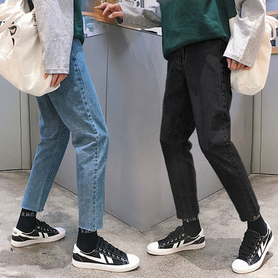 新款潮牌男生ins港风宽松裤子