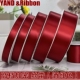 0.6 5cm宽酒红色丝带婚庆布绸带烘焙礼品包装 彩带蛋糕围边Diy丝带