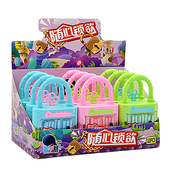 波波鲸随心锁欲可爱开锁钥匙造型玩具糖果cc乐吸管糖儿童零食糖果