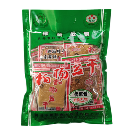 柏杨豆干湖北特产湖北恩施特产网红零食麻辣味原味豆腐干40g*22袋