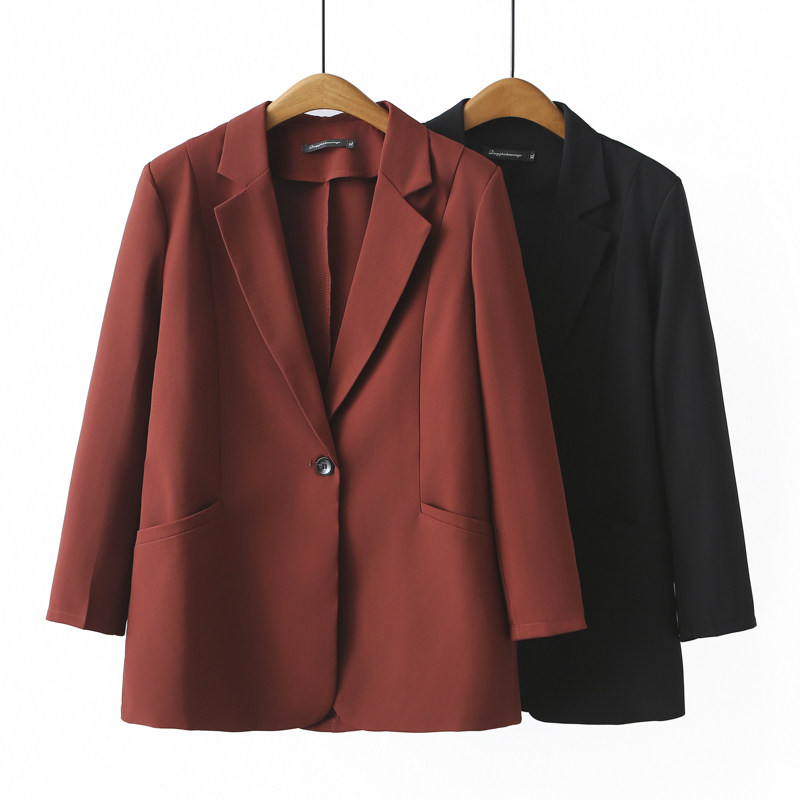 遮肚西装外套女中长款西服上衣