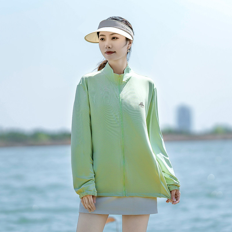 大码女装2025夏季新款胖mm显瘦遮肉防晒衣女宽松立领拉链外套上衣