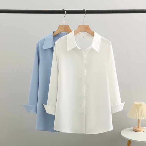 长袖韩版百搭宽松衬衫