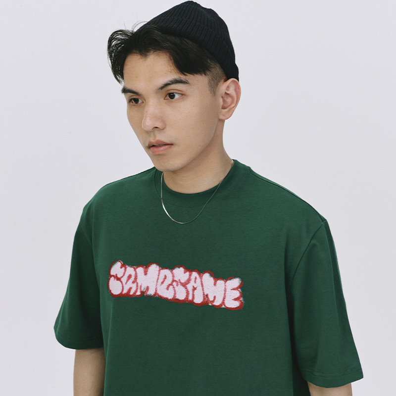 SAMESAME22SS街头涂鸦logoT恤
