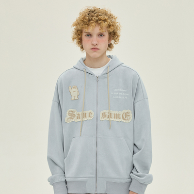 SAMESAME麂皮绒套头外套