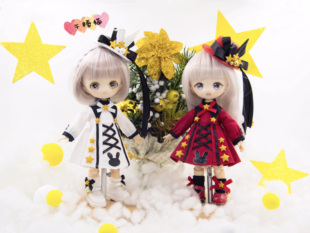 午睡猫手作ob11娃衣星兔聚会-冬日宴bjd12分uf12雏菊小十二分