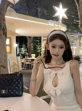 JOEY 12.29 20:00【白兔小乖】蝴蝶结华夫格水滴镂空连衣裙