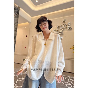 2072 上衣 魔女MoNvKiKi「烟村」微胖大码 定制面料复古衬衫