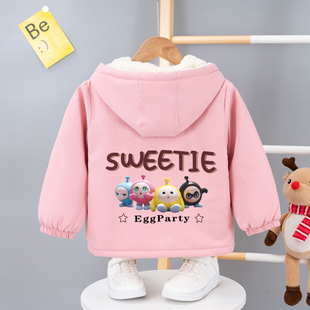 儿童衣服冬季 外套春秋款 加绒风衣上衣女冲锋衣潮 2025新款 女童秋装