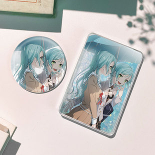 冰川纱夜冰川日菜流麻流沙麻将卡砖咕卡礼物徽章吧唧谷子动漫周边