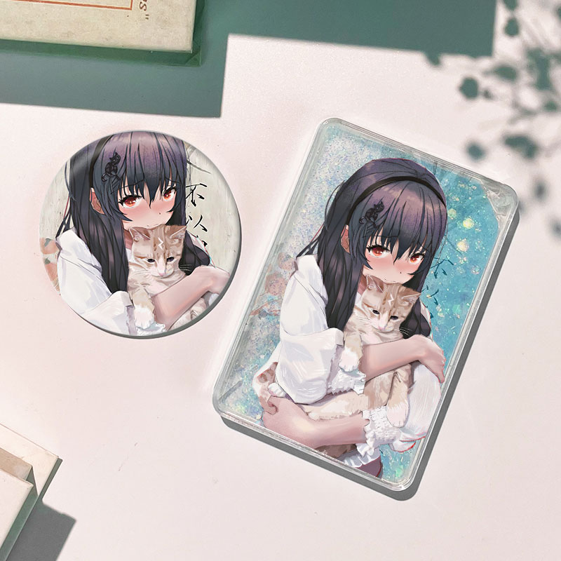 她和她的恋爱曾根美雪向日葵流麻流沙麻将礼物徽章吧唧动漫周边