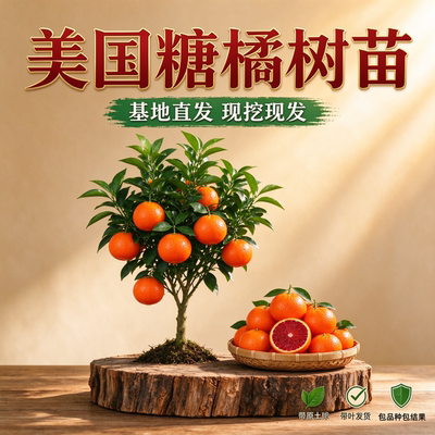 美国糖桔苗嫁接当年结果盆栽地栽