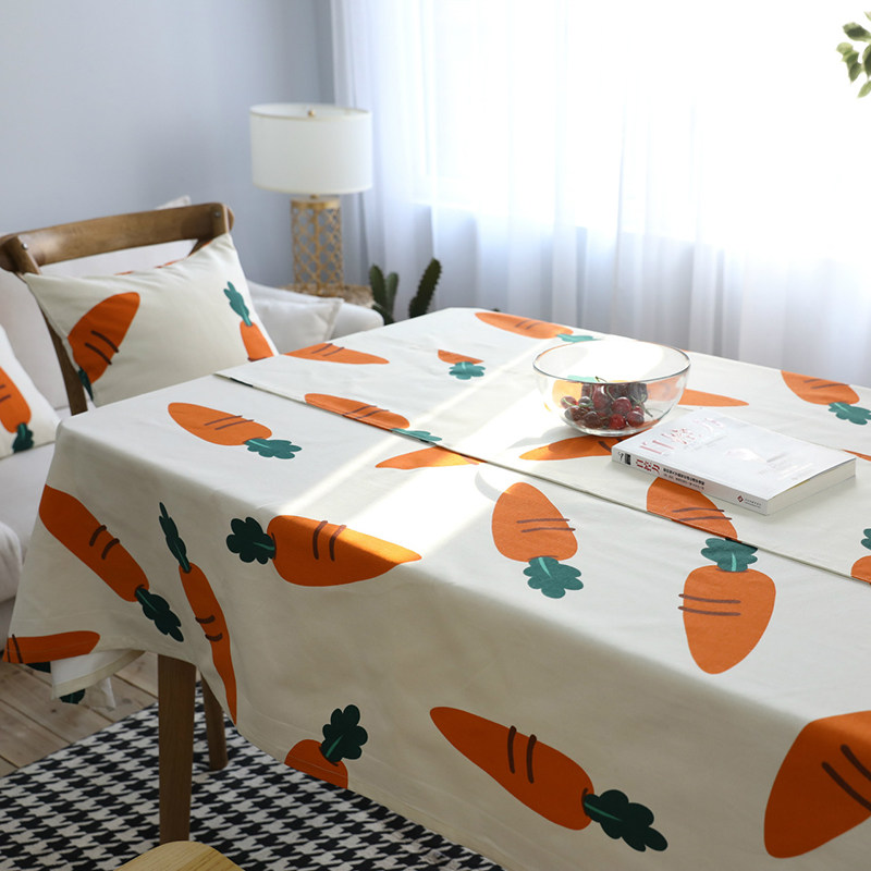 原创自制棉麻桌布田园风发布加厚餐桌布长方形美式乡村台布盖布艺