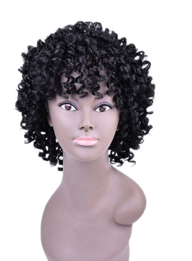 Synthetic Wigs Short Curly Cosplay Hair Wig外贸非洲小卷假发