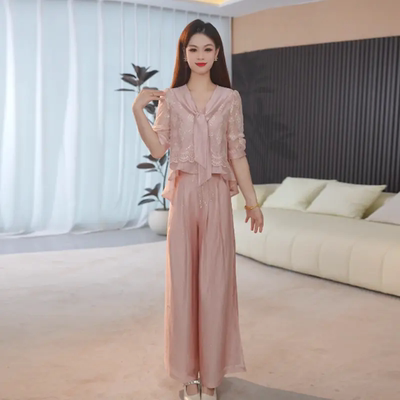 小香风女士春夏高级感两件套粉色